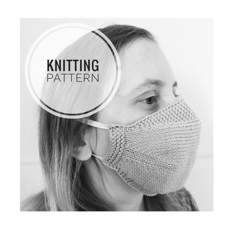Knitting PATTERN Face mask Knitting instruction Knit face Etsy