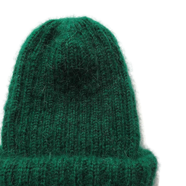 Winter hats women Women hats Knit hat Hand made knitted hats Soft knit hat Ribbed beanie Knitted hats for women Green hat Homemade