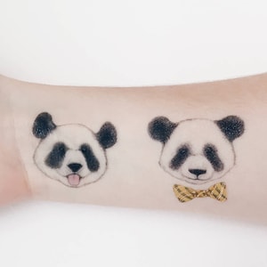 Panda Temporary Tattoo by PAPERSELF