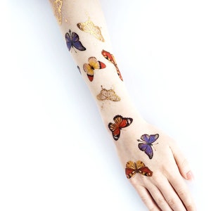 Butterflies Metallic Temporary Tattoo Butterfly