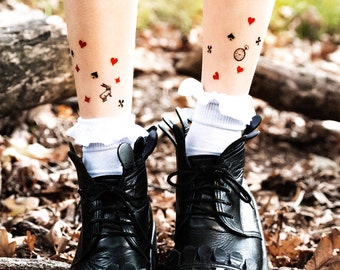 Wonderland Small Temporary Tattoos by PAPERSELF
