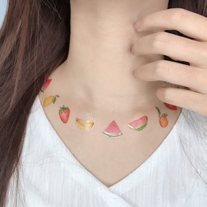 Fruits Temporary Tattoo
