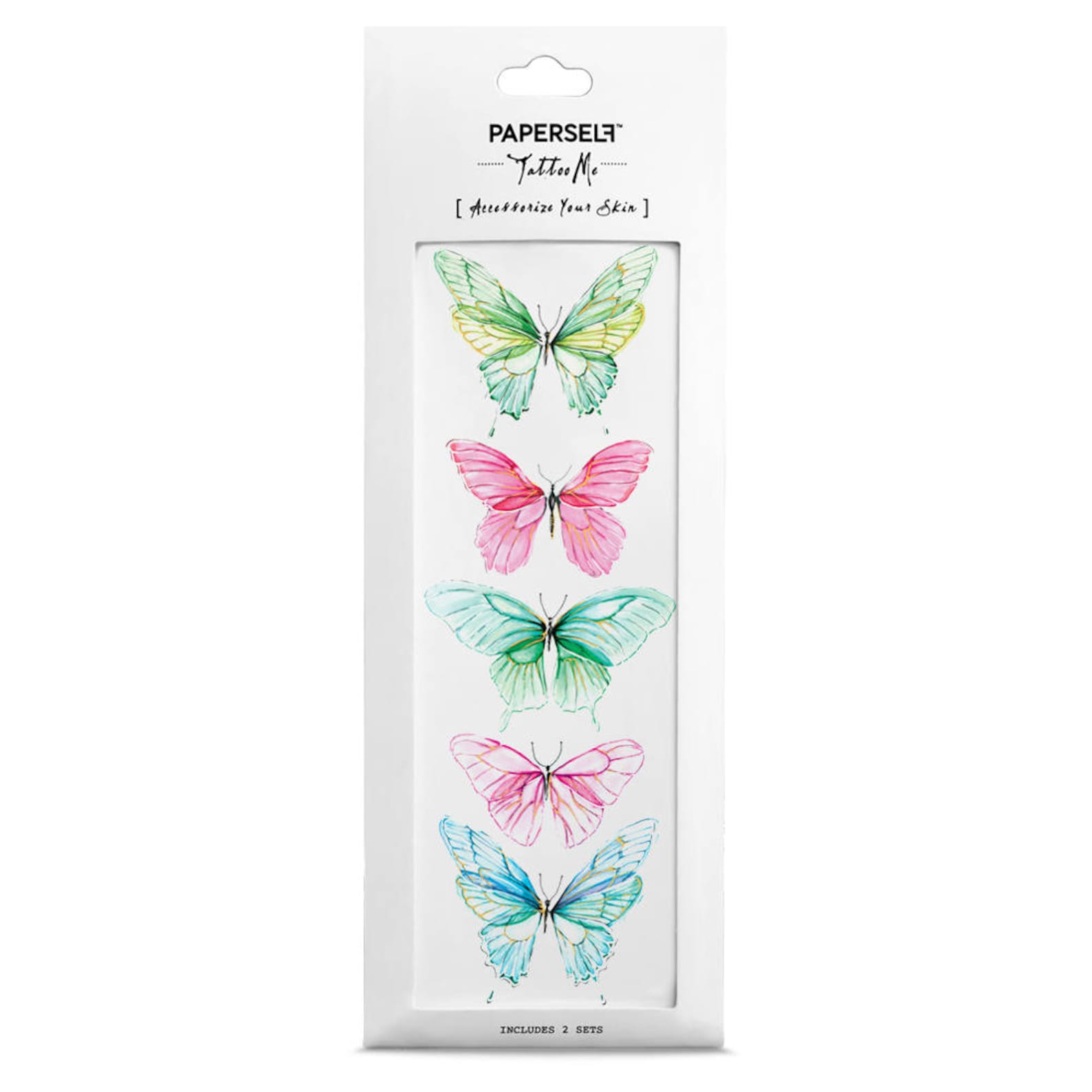 Butterfly Watercolour Temporary Tattoo by PAPERSELF - Etsy