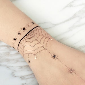 Halloween Spider Temporary Tattoo