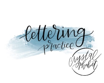 Lettering Practice Sheets