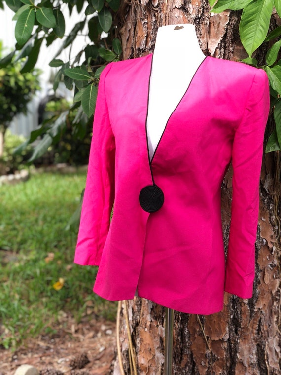 Hot pink vintage blazer