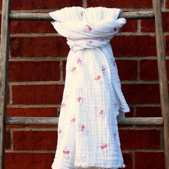 winnie the pooh muslin swaddle