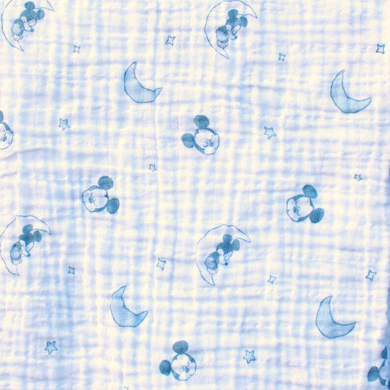 Personalized Mickey Mouse Muslin Swaddle Blanketdisneyextra Etsy