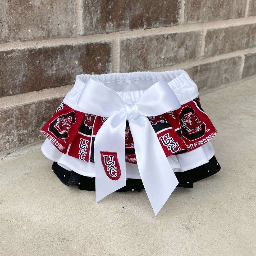 South Carolina Ruffled Diaper Coverbaby Bloomersgamecocksgame Day