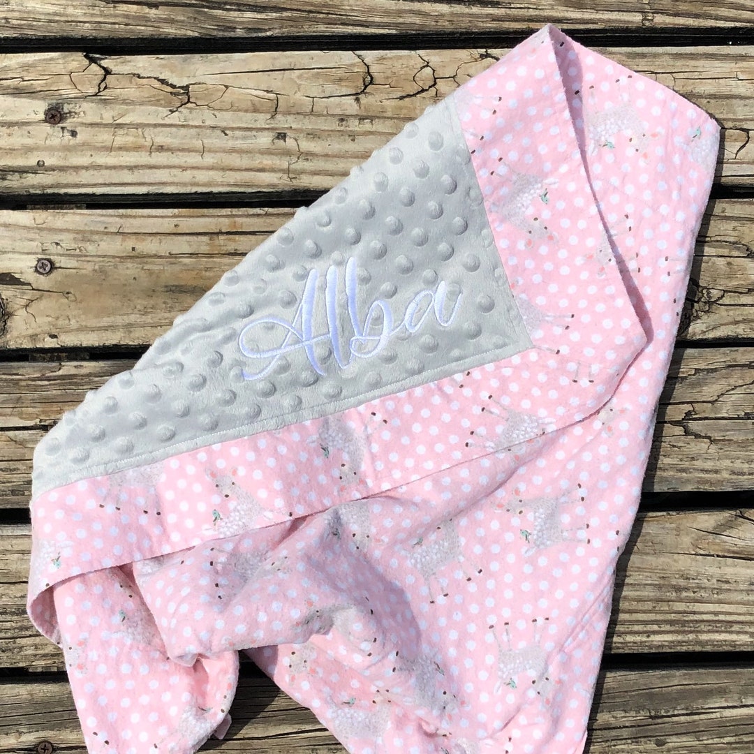 Personalized Baby Blanketdoll Blanketloveysecurity Blanketminky