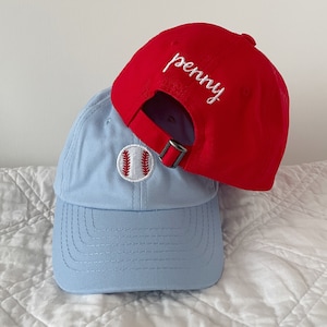 Infant Youth Adult Baseball Cap-Embroidered-Personalized-Baby-Toddler-Mom Hats-Sports-Dance-Football-Basketball-Soccer-Fishing-Golf-Bike