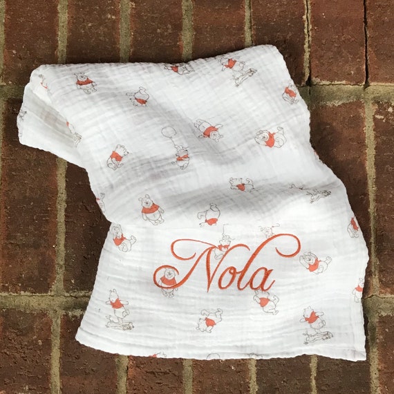 winnie the pooh muslin swaddle