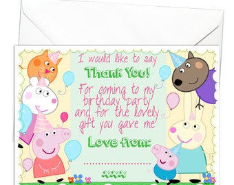 Personalised Thank You Cards inspired by Frozen x 20 Glossy with 20 x Envelopes for kids