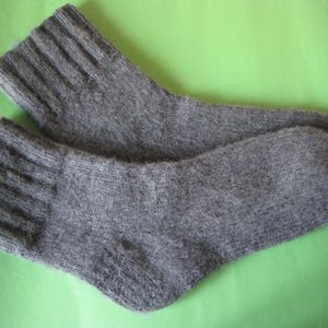 Calcetines de lana merino tejidos a mano de talla grande para hombre con talón reforzado EU-45-46 US-11-12 Amigables con la piel que mantienen el calor en los zapatos y comodidad para dormir