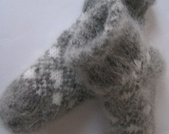 Friendly to Skin Knit and felt Baby socks of Natural Goat Down yarn Warm gift Baby boots super warm Super soft Knit Scandinavian classic