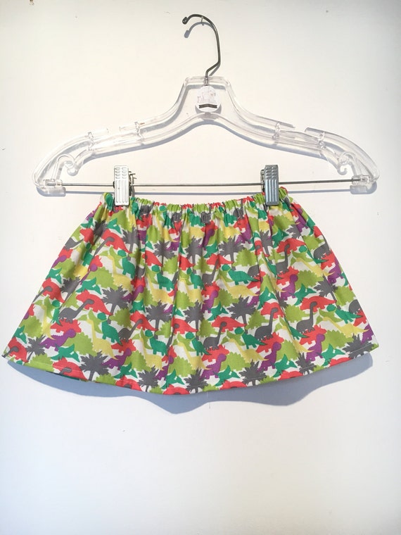 Items similar to Dinosaur skirt, girls like dinosaurs too, green