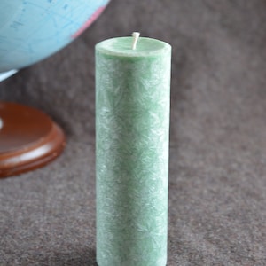 Selection of (2 x 6 inch) 9 oz Organic Palm Wax Pillar Candles