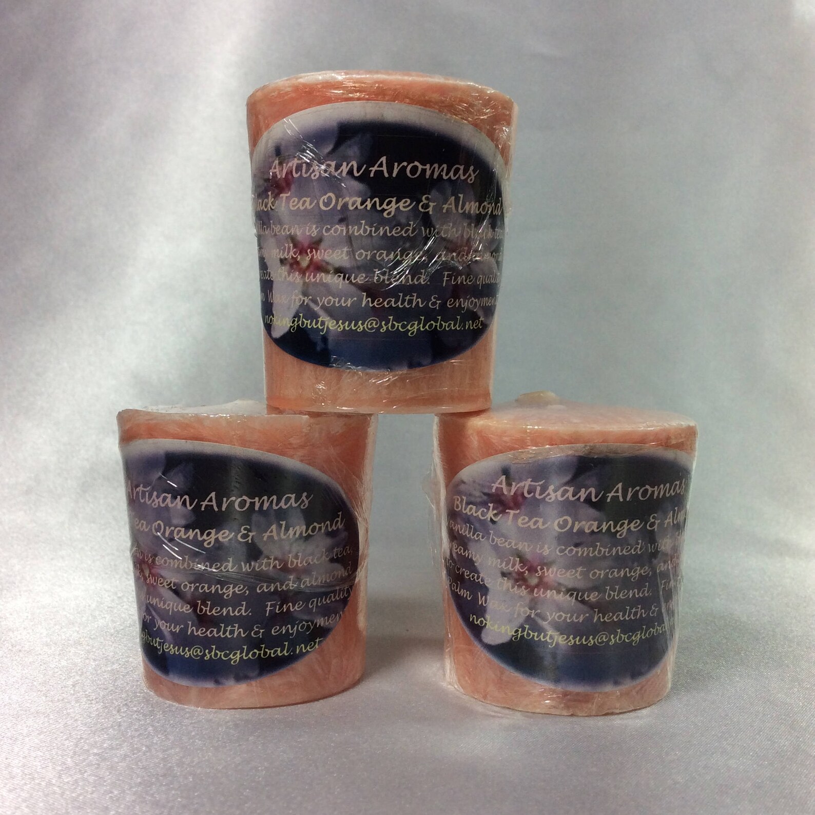 You Choose Set of 3 Palm Wax Votive Candles Etsy