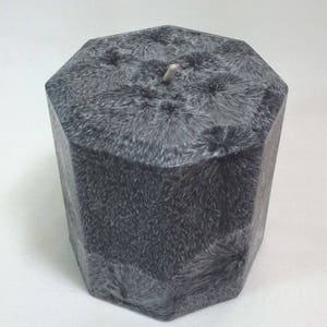 Choice of Spirited Organic Palm Wax Octagonal Pillar Candle 3 inches by 3 inches