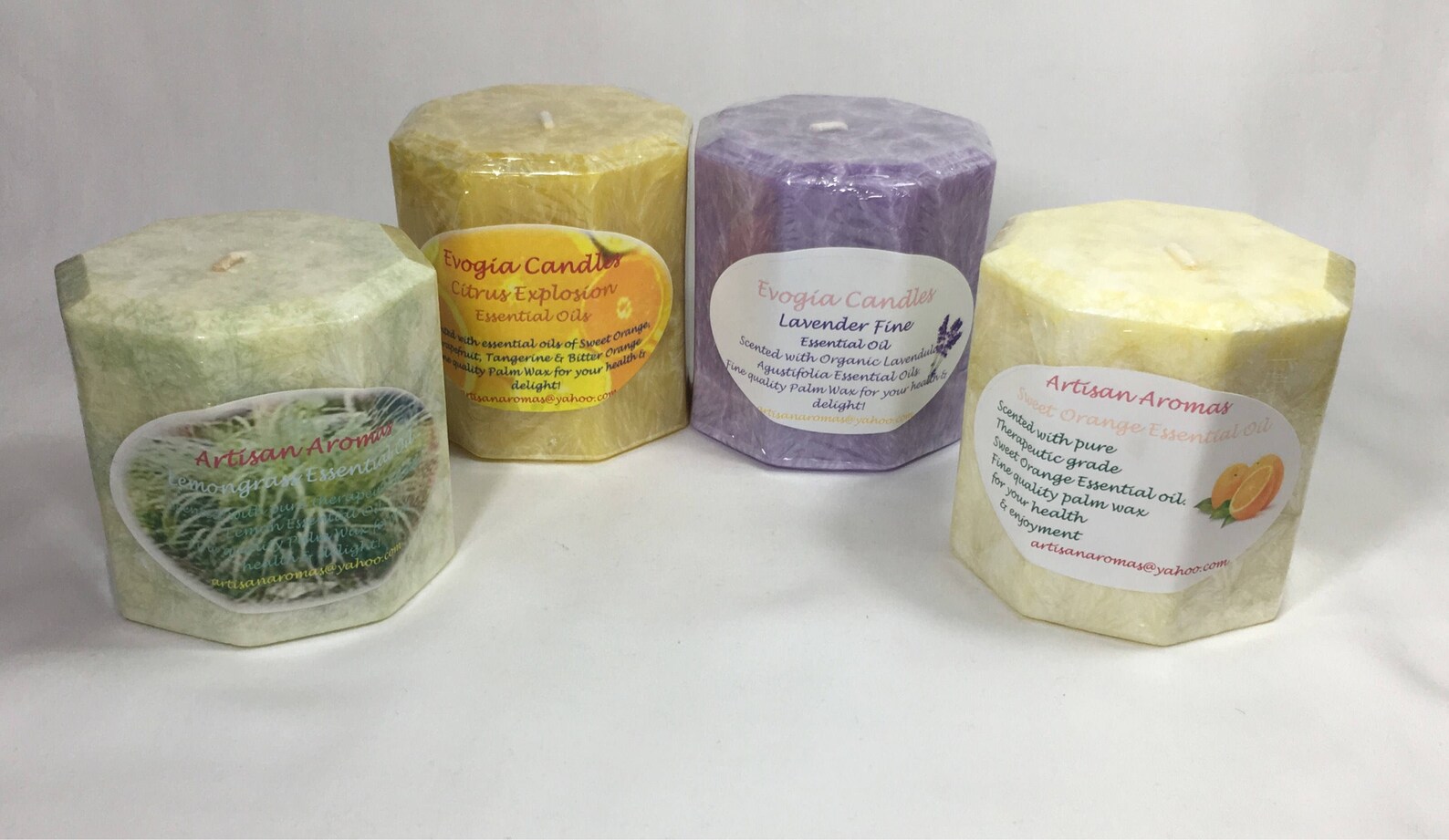 Choice of Essential Oil Scented Palm Wax Candles Etsy