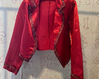 1930s Red Sequin Jacket