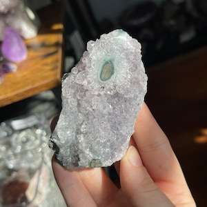 Polished Amethyst Stalatite - Lavender and Blue