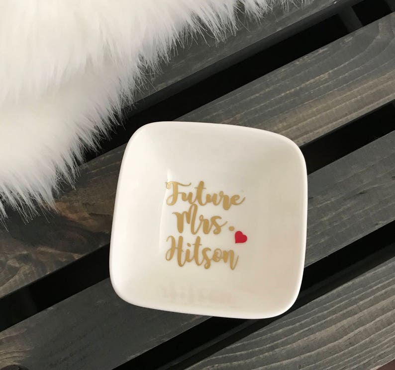 Ring Holder Engagement Gift Future Mrs Gift Personalized | Etsy