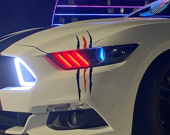 Kat kras auto sticker | Vinylkrassticker | Klauwafbeeldingen | Krassticker voor koplampen van voertuigen | Universeel | Auto-accessoires | Cadeaus