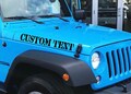 Custom Hood Name Decal | Car Vinyl Sticker Banners | Offroad Vehicles | Car Accessories | Mudding | Trucks & Suv | All Terrain