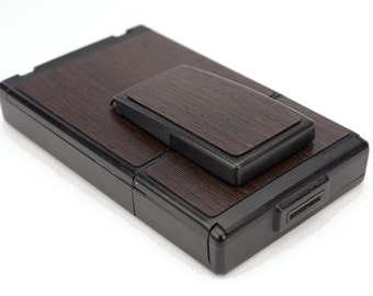 Polaroid SX-70 Black Body - Cubierta de repuesto de madera cortada a medida