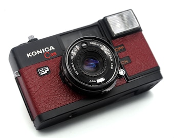 Konica C35 EF Genuine Leather Replacement Cover W/ Instructions - Etsy