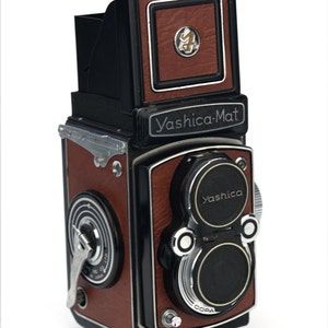Yashica Mat または Yashica D - 交換用カバー - レーザーカットリサイクルレザー - ヴィンテージ