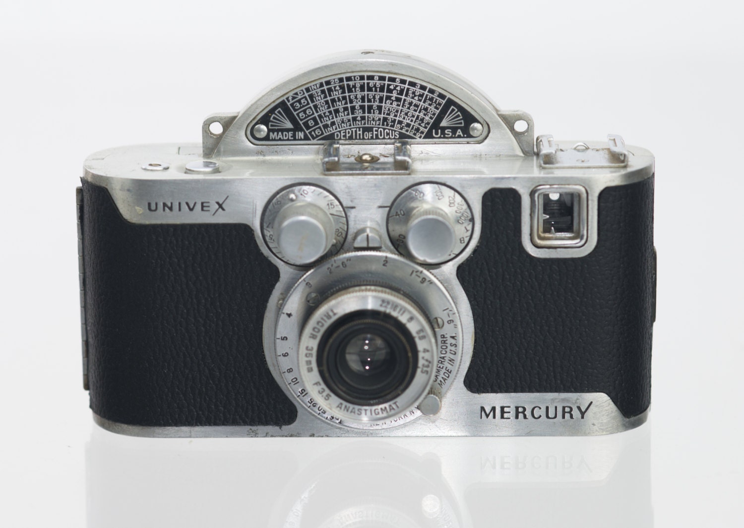 【希少】universal MERCURY II　MODELCX Mercury II Model CX Chrome 35mm Half Frame Film Camera w