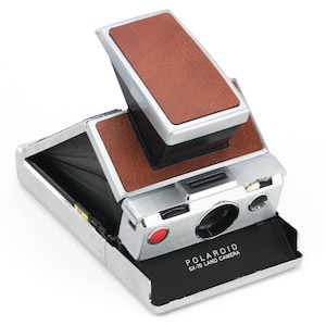 Polaroid SX-70 Replacement skin cover - Laser Cut Recycled Leather – Angus Texture