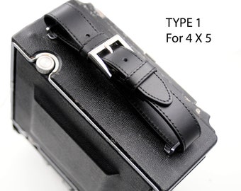 Graflex Press Cameras Hand Strap Replacement -  Genuine Leather - Speed Graphic And Crown Graphic