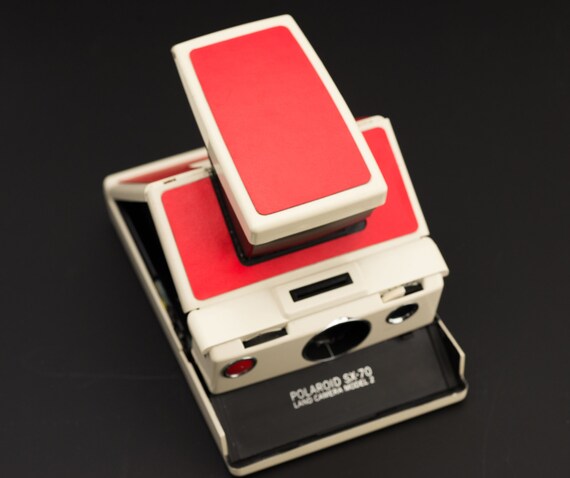 Copertura In Pelle Di Ricambio Per Polaroid SX-70, Similpelle PU Taglio Laser, Fantasia Struzzo - Foto 3