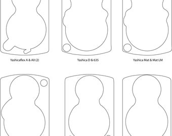 Yashica TLR Cameras - Replacement Front Cover Only - PU Leather 0.4mm Similar to Original