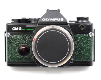OLYMPUS OM-2 SPOT/PROGRAM＋50mm F1.4 MINT w/ Winder, Hood】 Olympus OM-2 Spot Program SLR Camera 50mm