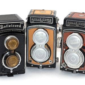 Funda de repuesto para cámaras Rolleicord LTR - Corte láser - Cuero sintético