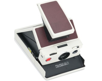 Polaroid SX-70 Modèle 2 Housse de rechange - Cuir recyclé découpé au laser - Marocain