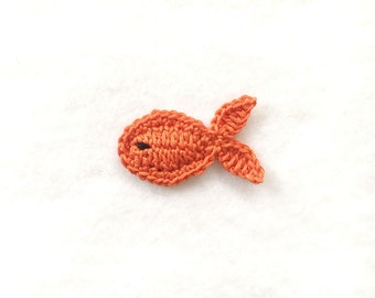 Crochet fish appliques, Sew on appliques for baby, Crochet sea life applique, Crochet decoration, Crochet appliques for blankets