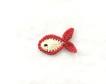Crochet fish appliques, Sew on appliques for baby, Crochet sea life applique, Crochet appliques for baby blankets
