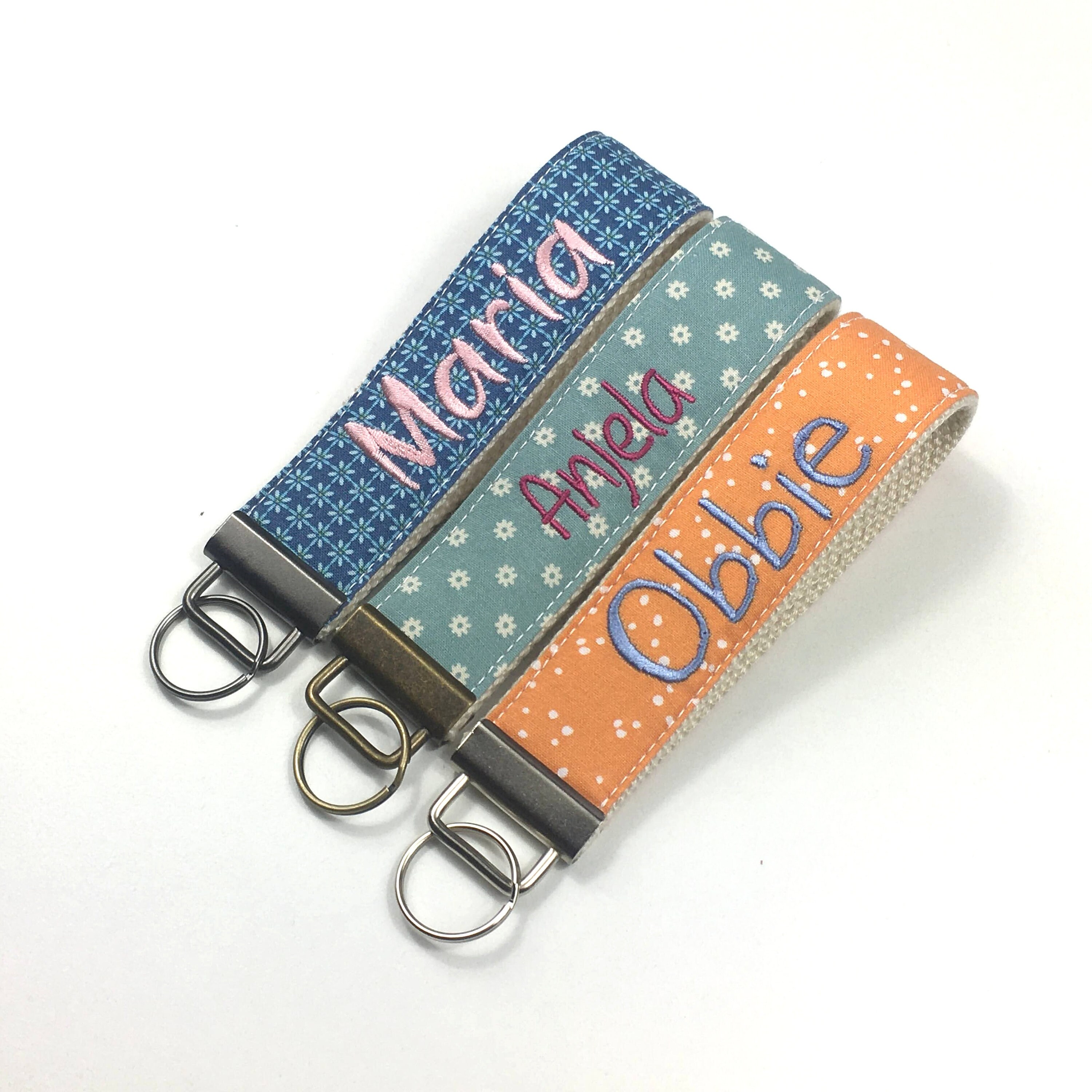 Personalized wristlet keychainsKey fobCustom wristlet Etsy