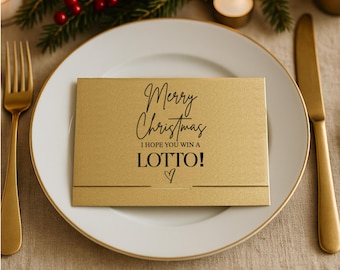 Christmas Scratch Card Holder | Christmas Table decor | Christmas Favours | Christmas Scratchcard Wallet