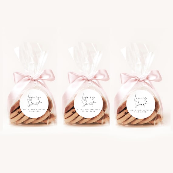 Favour Sweet Bags with Personalised Sticker Sweet Bag Favours Wedding  Baby Shower Birthday Party Bag Hen Party Engagement