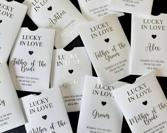 Place Name Favours | Foiled Scratch Card Wedding Favours