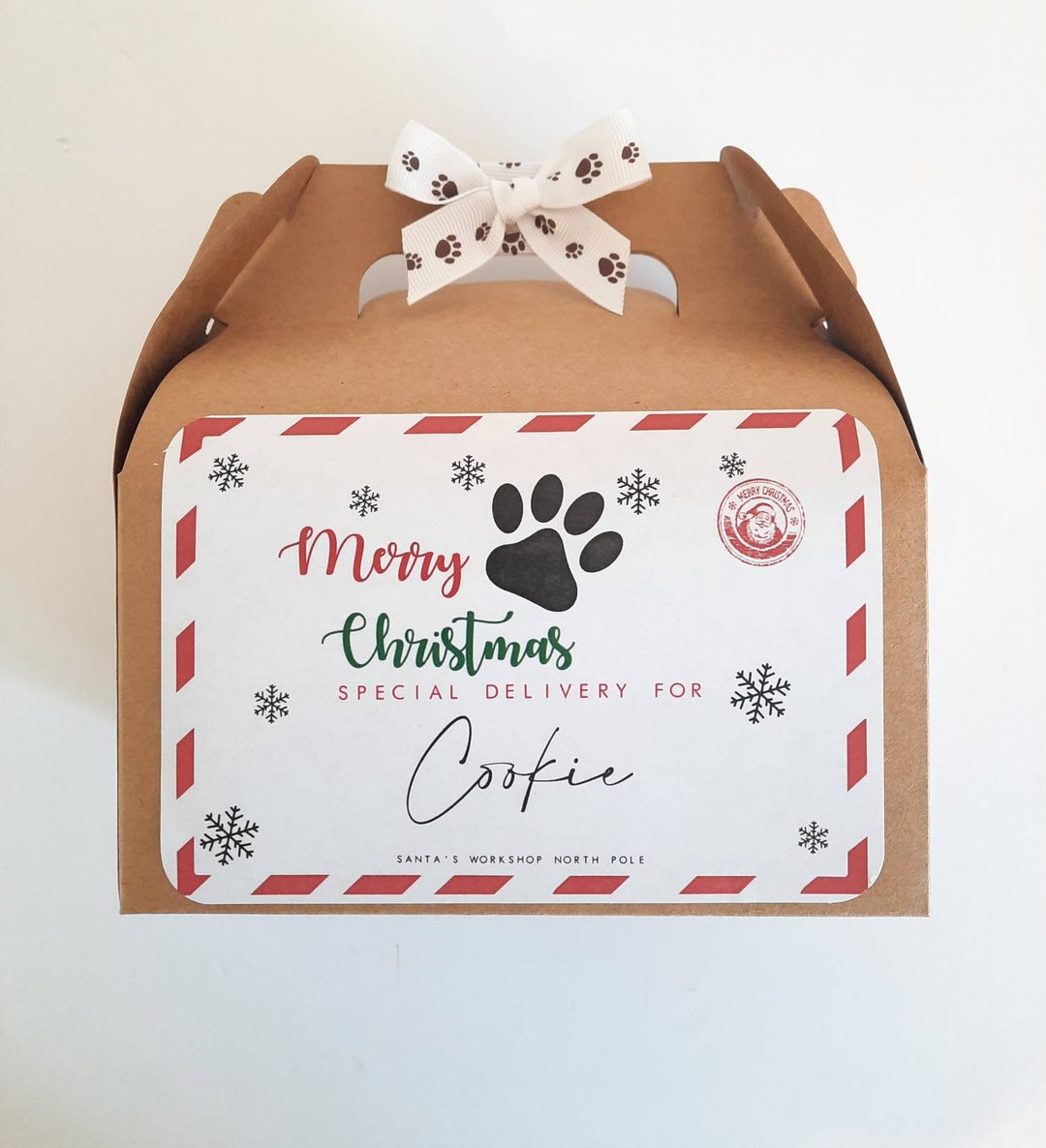 Christmas Dog Gift Christmas Eve Box Dog Christmas Eve Gift - Etsy UK