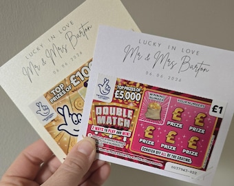 Scratch Card Holder | Wedding | Lotto Wedding Favour