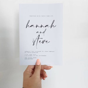 Wedding Invitation | Wedding Invite | Modern Wedding Stationery