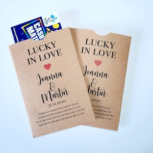 Personalised Scratch Card Wedding Favours | Rustic | Wedding